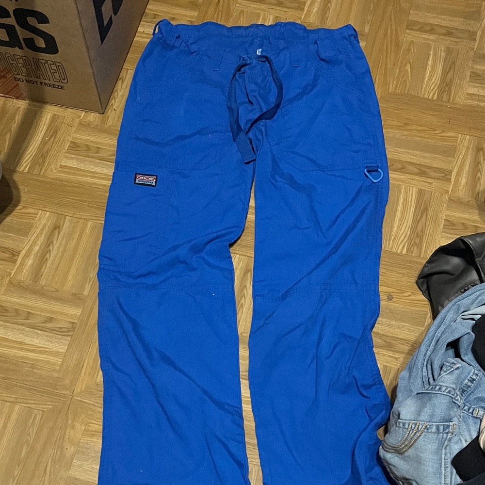 Women's XS Royal Blue Cherokee Scrub Pants